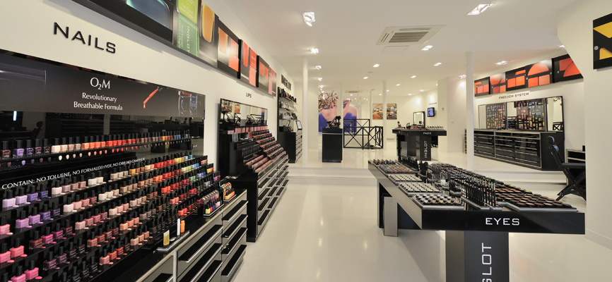 Design Innenausstattung Schönheitssalon Inglot, Amsterdam - 